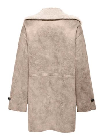 ONLY Płaszcz przejściowy "BONDED SHERPA COAT" w kolorze beżowym