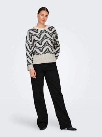 ONLY Pullover in Schwarz/ Weiß