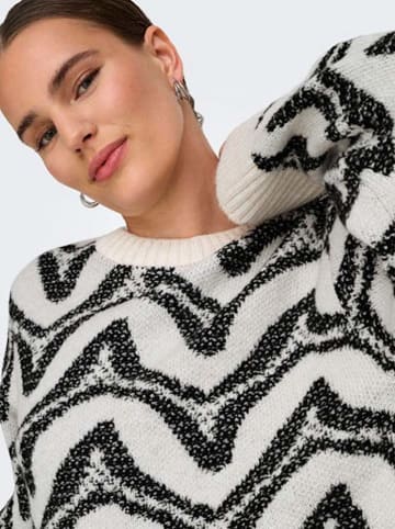 ONLY Sweter w kolorze czarno-białym