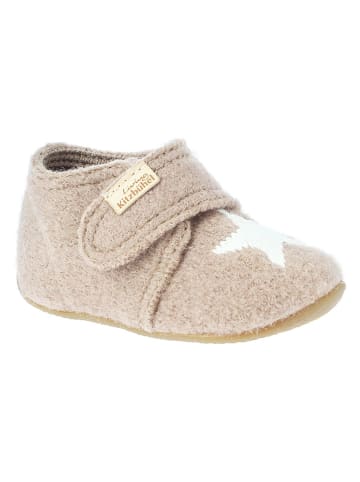 Living Kitzbühel Woll-Hausschuhe "Sternchen" in Beige