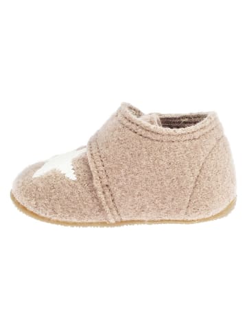Living Kitzbühel Wollen pantoffels "Sterren" beige