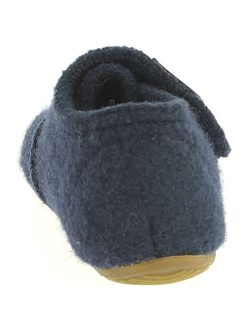 Living Kitzbühel Wollen pantoffels "Sterren" donkerblauw