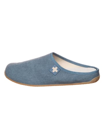 Living Kitzbühel Hausschuhe "Gipfelkreuz " in Blau
