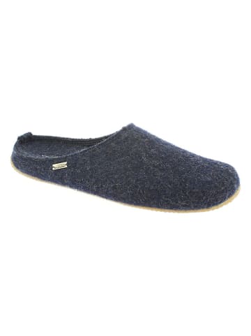 Living Kitzbühel Wollen pantoffels donkerblauw