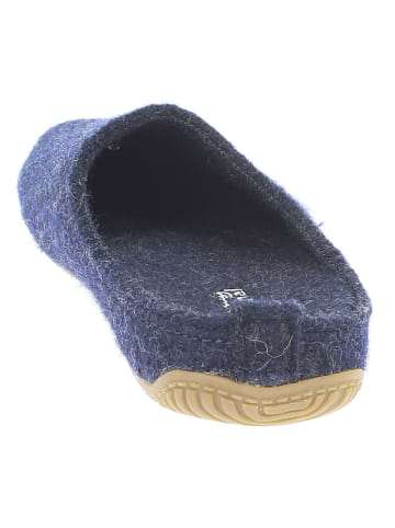 Living Kitzbühel Wollen pantoffels donkerblauw