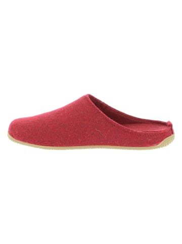 Living Kitzbühel Wollen pantoffels "Rodekruis" rood
