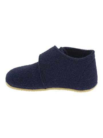 Living Kitzbühel Wollen pantoffels donkerblauw