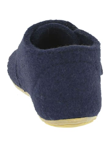 Living Kitzbühel Wollen pantoffels donkerblauw