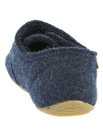 Living Kitzbühel Wollen pantoffels "Snowbear" donkerblauw