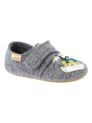 Living Kitzbühel Wollen pantoffels "Snowbear" grijs