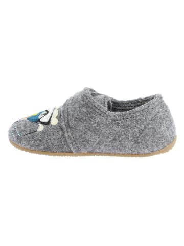 Living Kitzbühel Wollen pantoffels "Snowbear" grijs