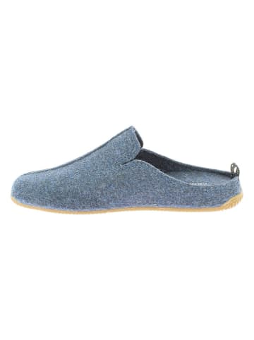 Living Kitzbühel Wollen pantoffels "Rodekruis" blauw
