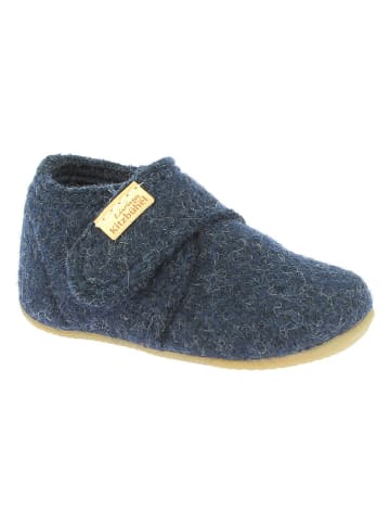 Living Kitzbühel Wollen pantoffels donkerblauw