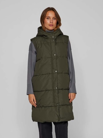 Vila Doorgestikte bodywarmer kaki