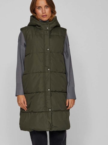 Vila Doorgestikte bodywarmer kaki