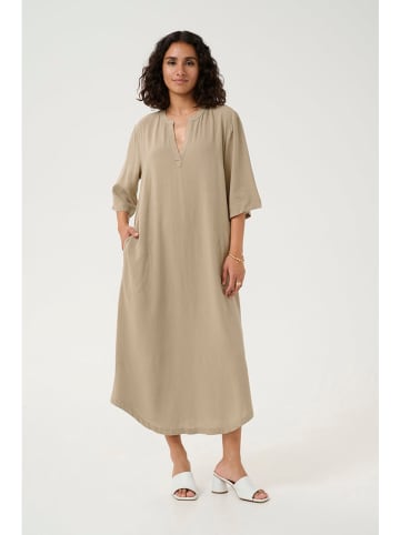 Kaffe Kleid in Hellbraun