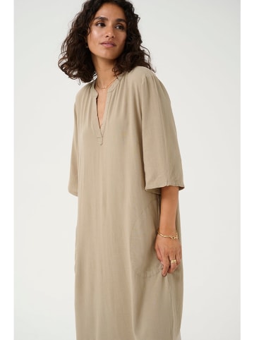 Kaffe Kleid in Hellbraun