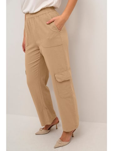 Kaffe Cargohose in Beige