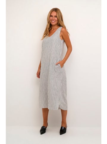 Kaffe Kleid in Weiß/ Anthrazit