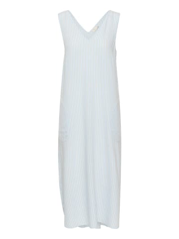 Kaffe Kleid in Weiß/ Hellblau