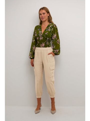 Kaffe Cargohose in Beige