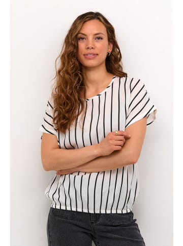 Kaffe Blouse wit/zwart