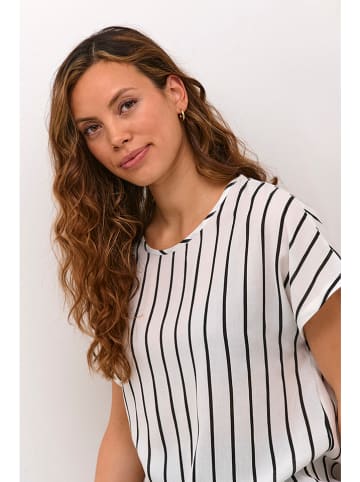 Kaffe Blouse wit/zwart