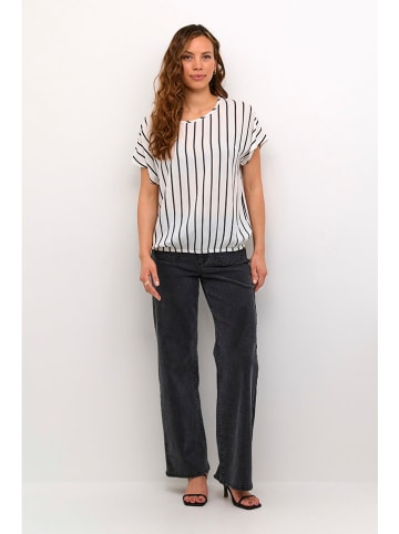 Kaffe Bluse in Weiß/ Schwarz