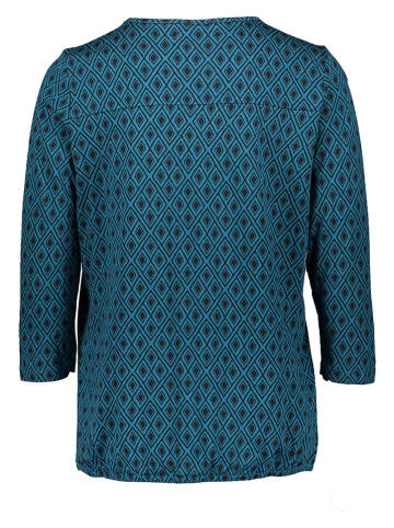 Cecil Longsleeve in Blau/ Schwarz