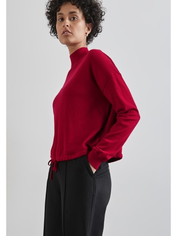 Street One Sweter w kolorze bordowym