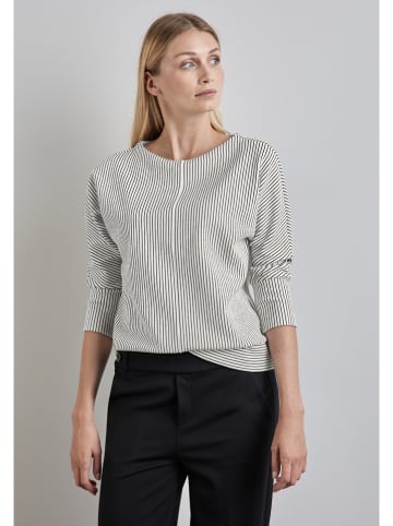 Street One Blouse zwart/wit