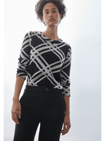 Street One Pullover in Schwarz/ Grau