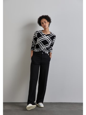 Street One Pullover in Schwarz/ Grau