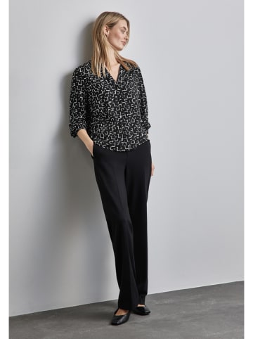 Street One Bluse in Schwarz/ Weiß