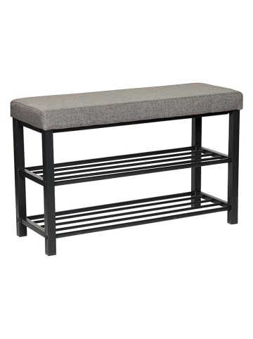 STORE IT Regał "Loft" w kolorze szaro-srebrnym na buty - 80 x 50 x 31 cm