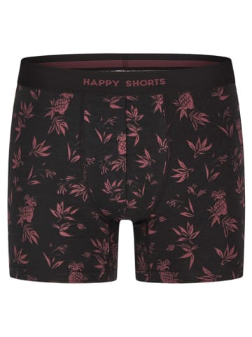 Happy Shorts Bokserki (3 pary) w kolorze czarno-bordowym