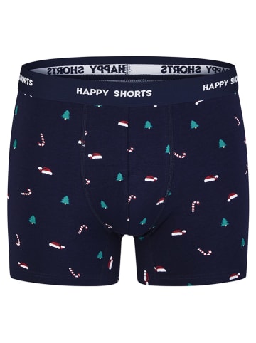 Happy Shorts Bokserki (2 pary) w kolorze granatowym i ciemnozielonym