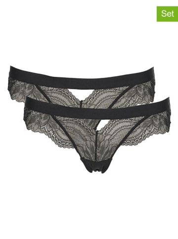 Hunkemöller 2er-Set: Slips in Schwarz