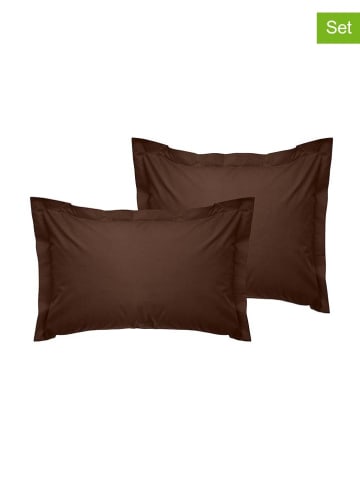 MIX&MATCH 2-delige set: renforcé kussenhoezen bruin