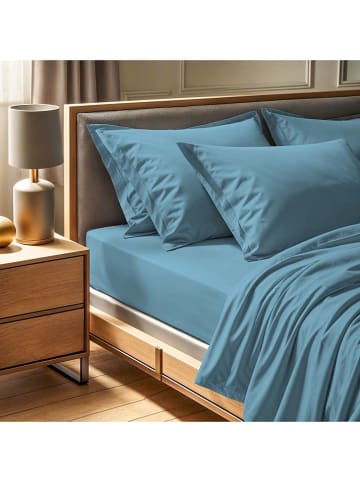 MIX&MATCH Renforcé hoeslaken blauw
