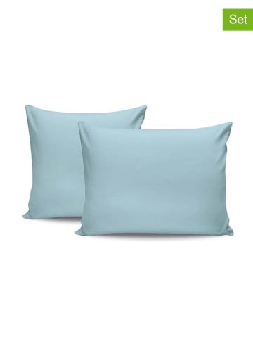 MIX&MATCH 2er-Set: Renforcè-Kissenhüllen in Hellblau