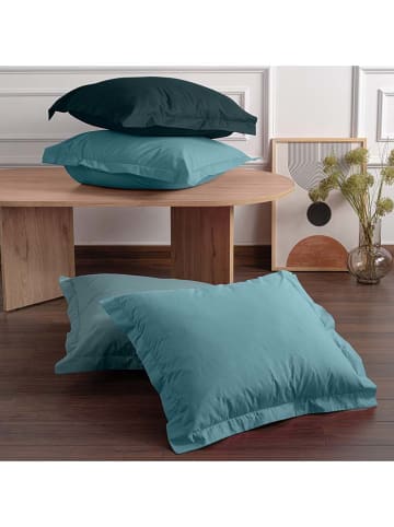 MIX&MATCH 2-delige set: renforcé kussenhoezen lichtblauw