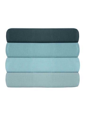 MIX&MATCH 2-delige set: renforcé kussenhoezen lichtblauw
