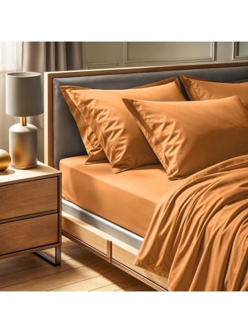 MIX&MATCH Renforcé hoeslaken lichtoranje