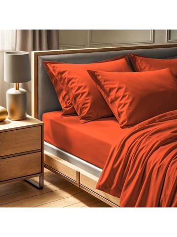 MIX&MATCH Renforcé hoeslaken donkeroranje