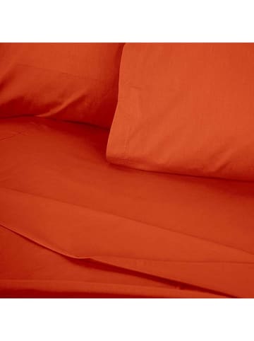MIX&MATCH Renforcé hoeslaken donkeroranje
