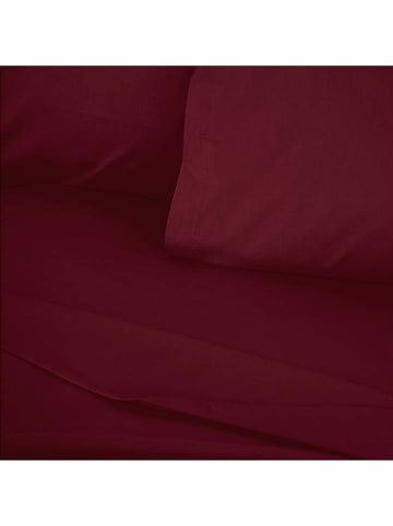 MIX&MATCH Renforcé bedlaken donkerrood