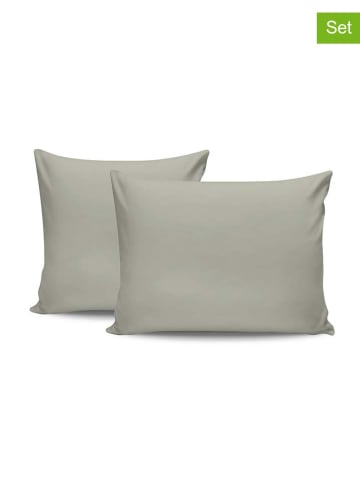 MIX&MATCH 2-delige set: renforcé kussenhoezen grijs