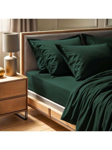 MIX&MATCH Renforcé bedlaken donkergroen