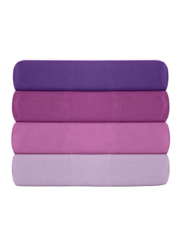 MIX&MATCH 2-delige set: renforcé kussenhoezen paars